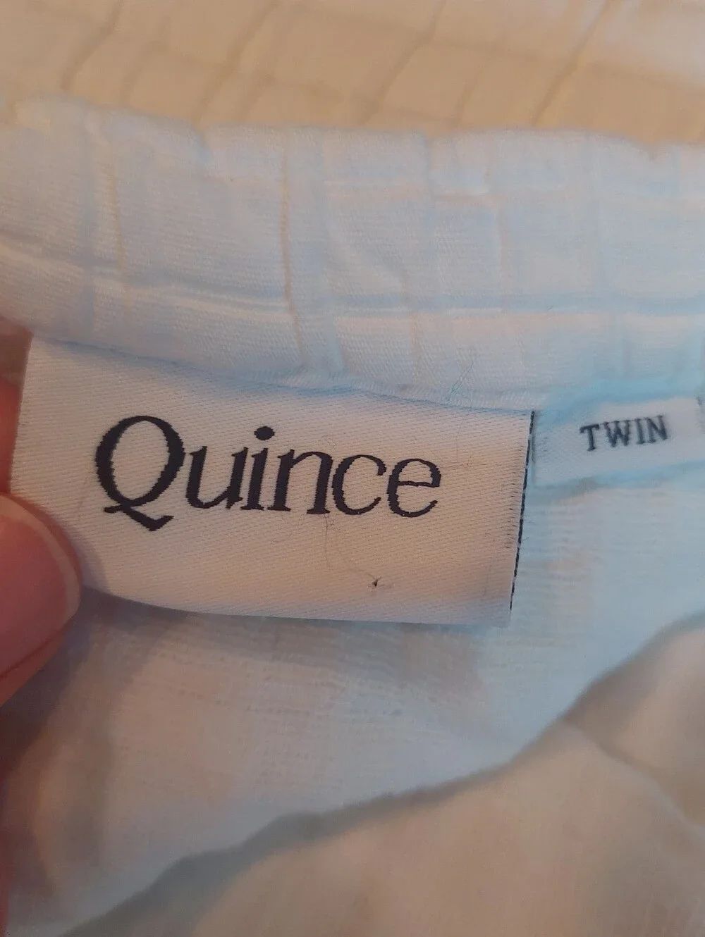 NWT! Quince Organic Cotton White Ribbed Coverlet & 1 Sham! Twin (631)